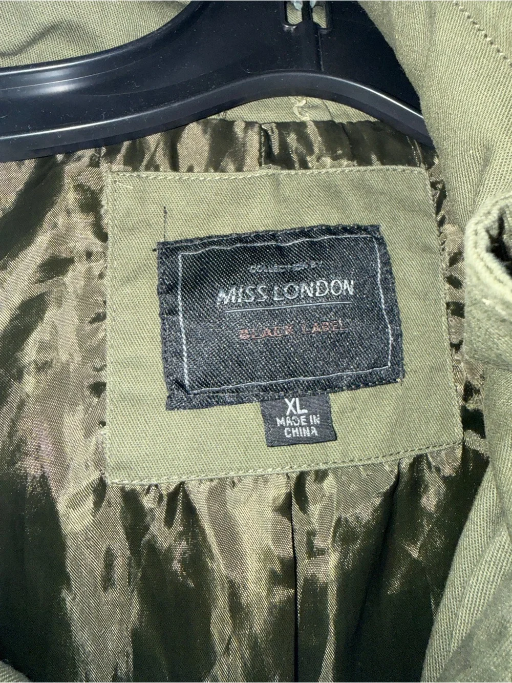 Miss London Size XL Utility Jacket